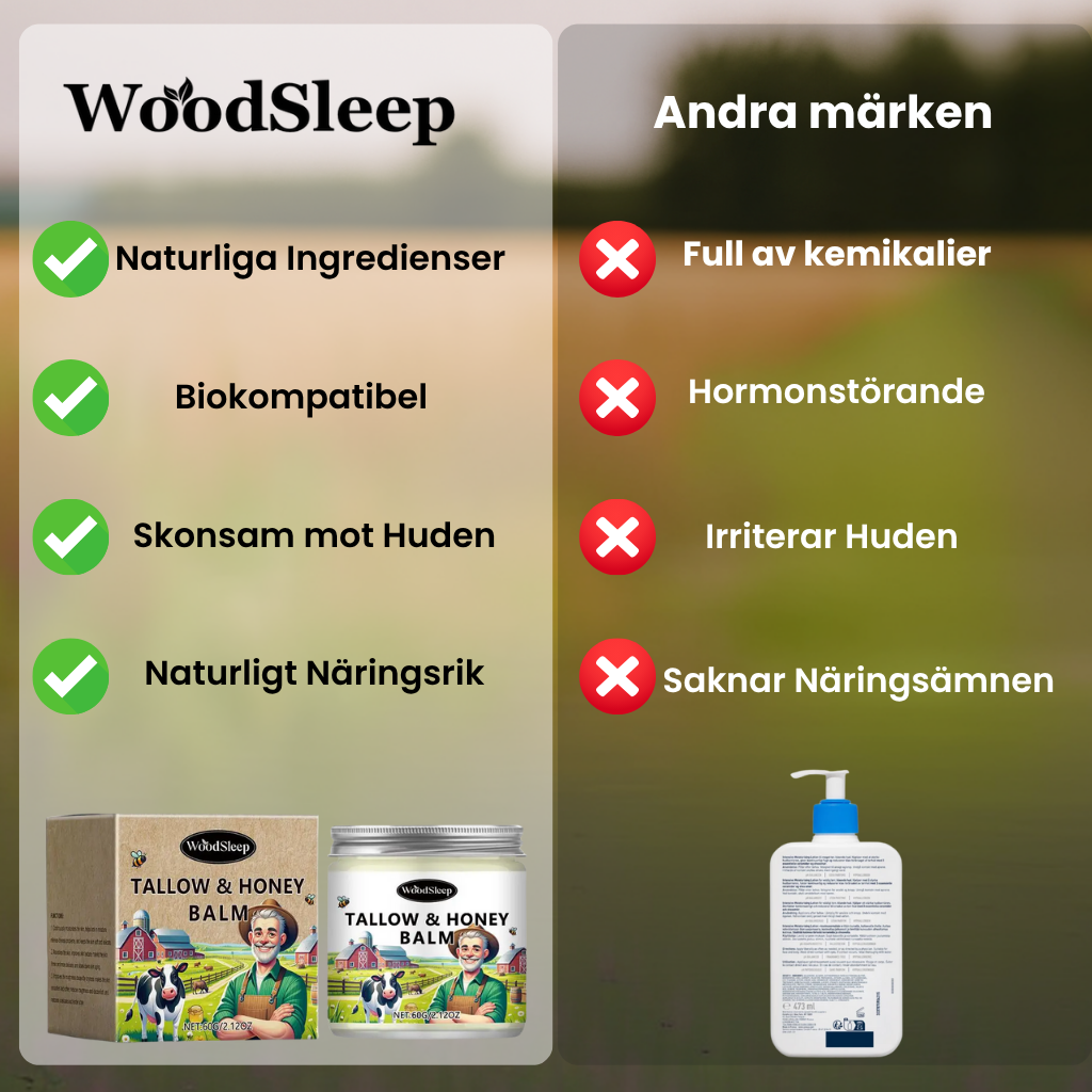 Woodsleep - Vårdad och reparerad hud, Med naturens egna mirakel!